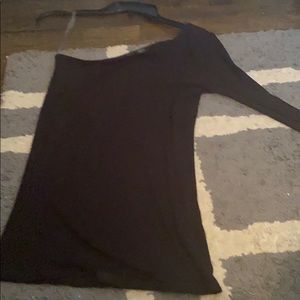 Aqua by Bloomingdales asymmetric long sleeve